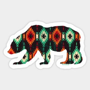 Southwestern Tribal Bear for Gay Bears & Admirers | BearlyBrand Sticker